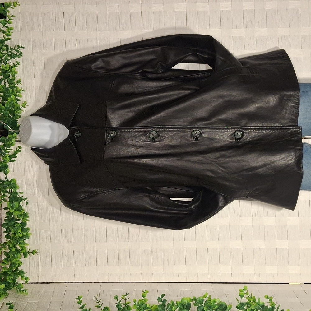 Henri Bendel Vintage Black Leather Jacket - Picture 4 of 15
